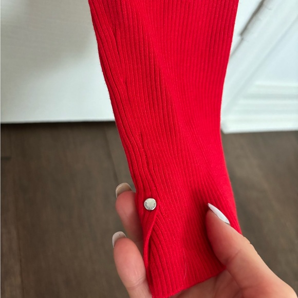 Calvin Klein Jeans Red Ribbed Sweater - Picture 4 of 5